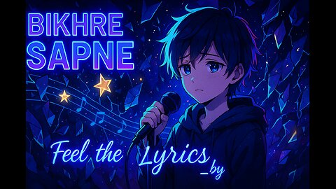 Feel the Lyrics_by l "बिखरे सपने: A Soulful Hindi Sad Love Song | Anime Music Video 2025"