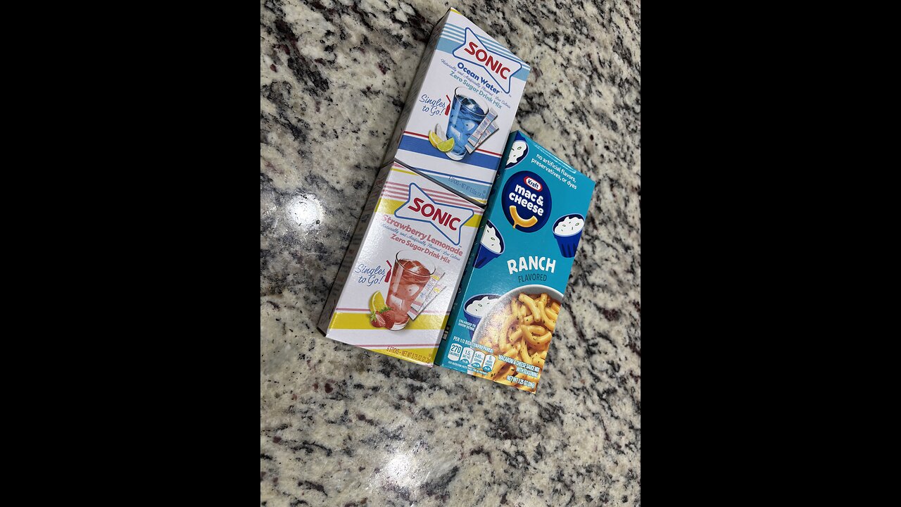 Kraft Mac N Cheese Ranch Flavor + Sonic Drinks
