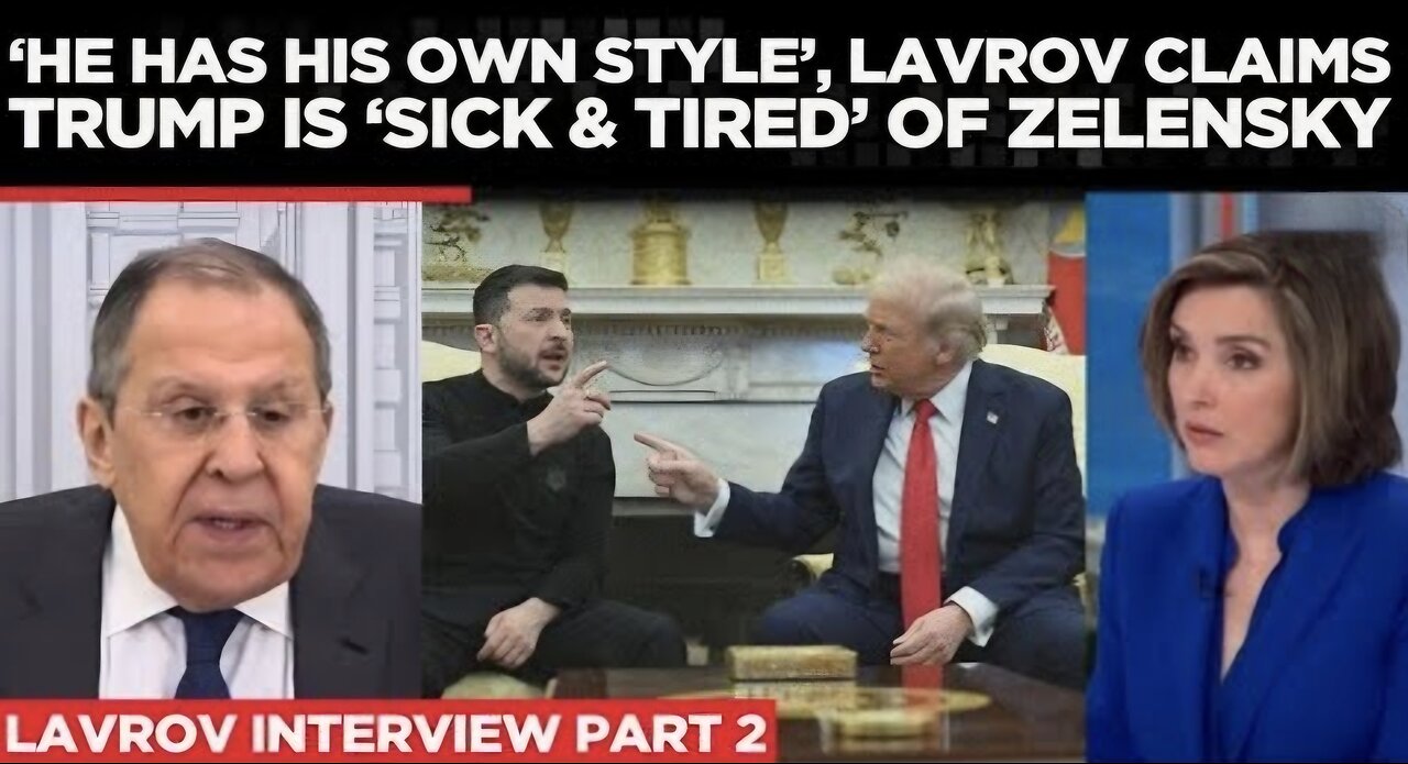 Sergey Lavrov Interview Part 2/4: ILLUSION , Russia Rejects Ukraine s Peace, Says Trump Sick of Zel