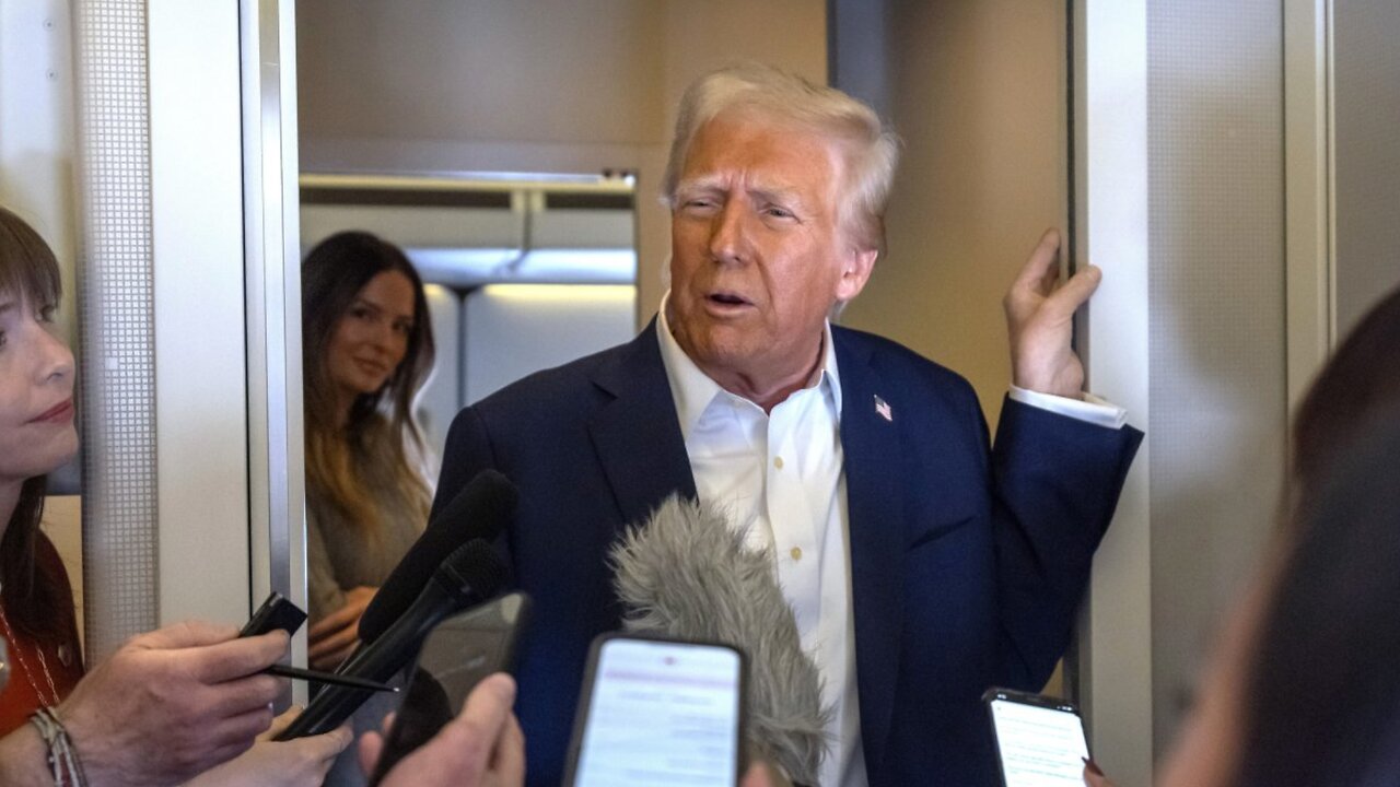 Trump's Gaggle On Air Force One