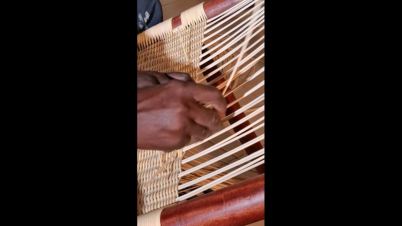 Rattan On Wood Armchair Weaving Techniques #Rattan #woodworking #craft