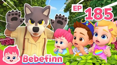 The Wolf Is Coming! Run Away | Let's Play in the Woods | Song for Kids | Bebefinn Nursery Rhymes