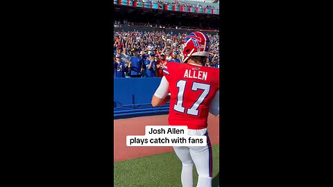 Joseph Martelli Niagara Falls, NY Buffalo Bills Josh Allen plays catch with fans #buffalo