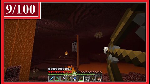 Hardcore Minecraft 1.8: Day 9/100 - Nether Quartz Farming