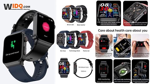 ⌚ All-in-One Health Smartwatch | ECG + Glucose + Fitness in 1! 💓