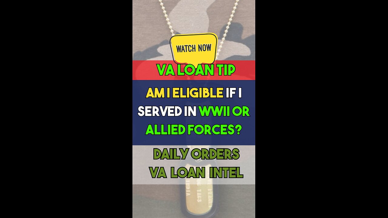 Am I Eligible if I Served in WWII or Allied Forces?
