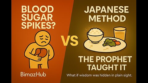 “Blood Sugar Spikes? Japan Solved It… And the Prophet ﷺ Taught It First”