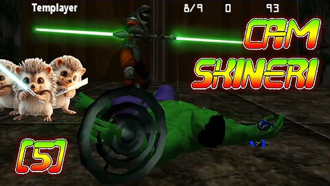 Teaching Skineri how to play Jedi Knight |5| Staff Guys and the Super Rancor SKINERI🎥 [CZ/EN]
