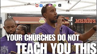 YOUR CHURCHES DO NOT TEACH YOU THIS