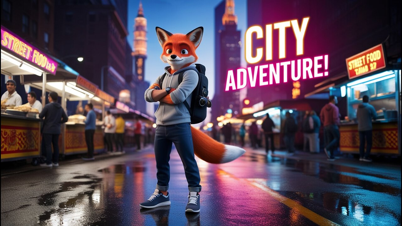 City Adventure with Tiko Bhai 🦊 | Street Food, Nightlife & Skyline Vibes