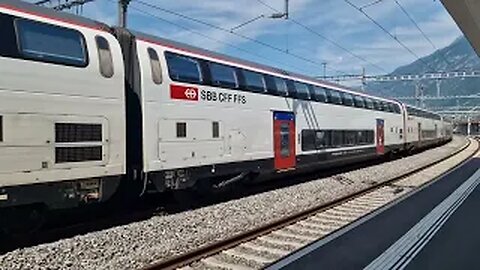 Swiss Alp Trains, Orsieres and Martigny, Switzerland Train Spotting