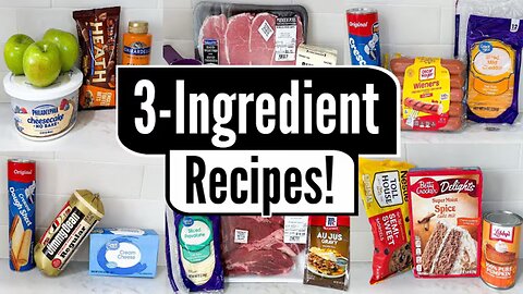 9 SHOCKINGLY Easy 3-Ingredient Recipes | Simple, Budget-Friendly & Delicious Meals