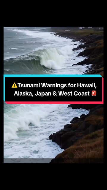 Tsunami Flood Warnings for Hawaii, Alaska, Japan & West Coast
