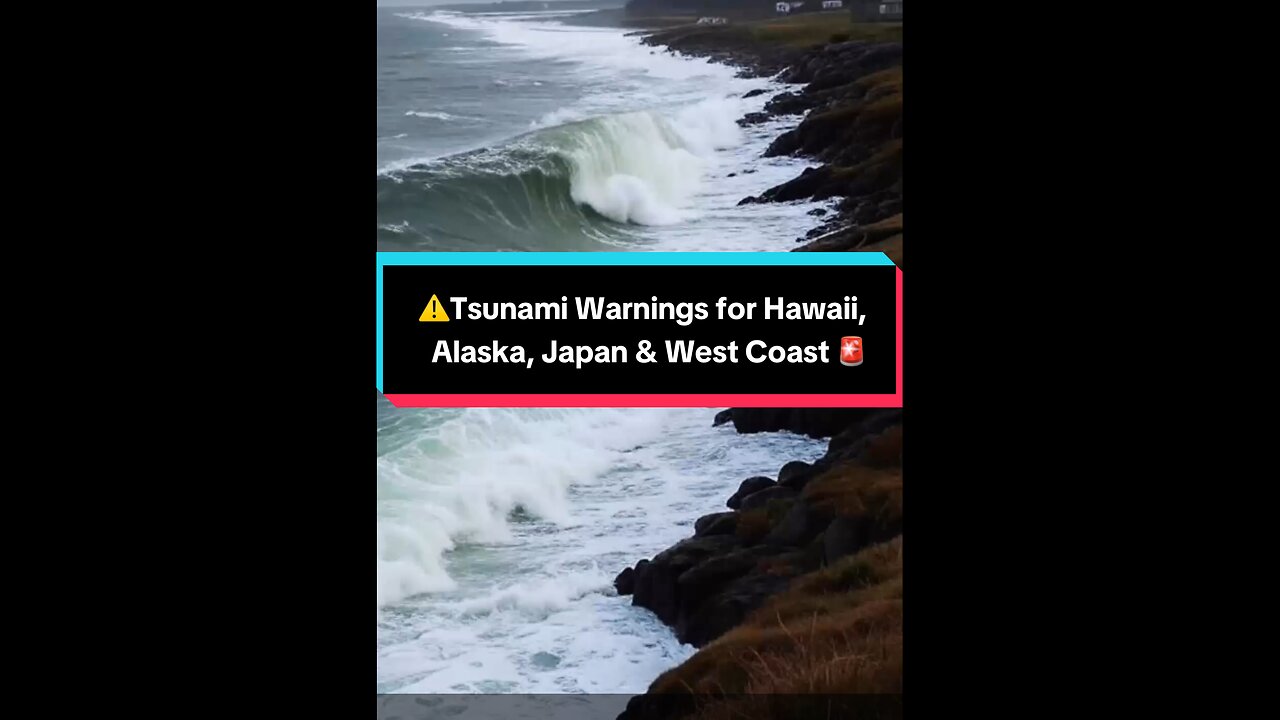Tsunami Flood Warnings for Hawaii, Alaska, Japan & West Coast