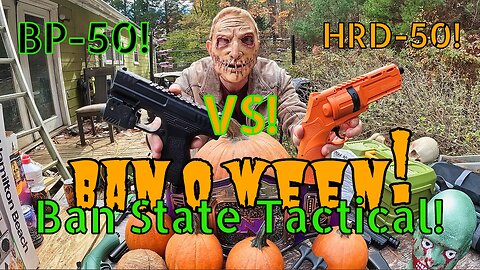 Umarex HDR-50 Vs Beeman BP-50! Halloween Less Lethal Showdown! (Ban State Tactical)