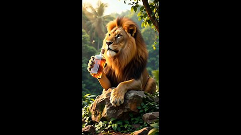 lion/drunk/whisky/because said