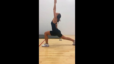 Warrior Pose w/ Foot Sliders