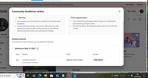 Deleted from YouTube for MEDICAL MISINFORMATION - TICTOC NEAL MOHAN & co 