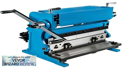 VEVOR Sheet Metal Brake 3-In-1 12-inchShear Press Brake 20-Gauge CapacityCombination Sheet Review