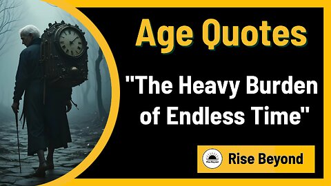 The Harsh Realities of Prolonged Old Age | Rise Beyond