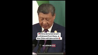 China threats to enter gaza. | It's about time!