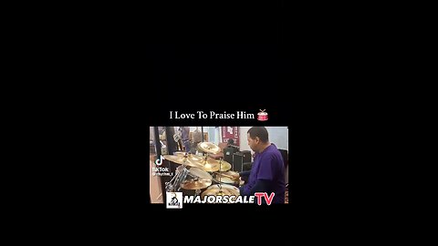 I love to praise his name 🥁 Ski-Ba-Bop-Ba-Dop-Bop 🫰🏽🎩 #drummer #majorscaletv #churchchronicles