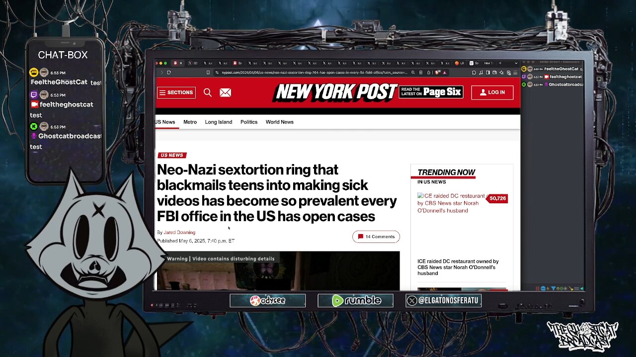 Ghost Cat Broadcast: Elizondo Quits UAP Disclosure, Satanic 764 Exposed, Prince Andrew’s Epstein Ties