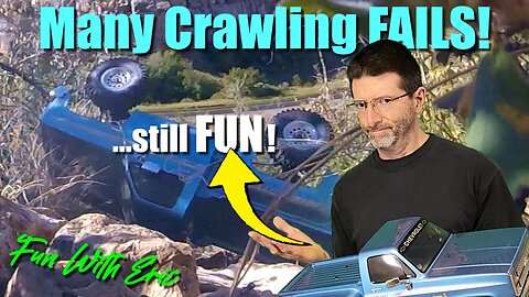 Crawling FAILS! 😁 Axial SCX10 III Pro-Line '82 Chevy K10 4x4 ...still more fun than bad day fishing!
