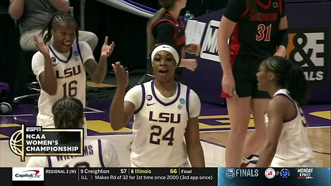 🚨 BUZZER BEATER by Aneesah Morrow! NCAA Women's Basketball Tournament, LSU Tigers vs San Diego State