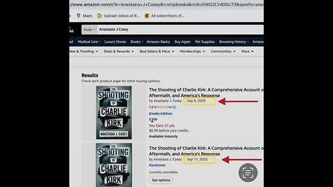 New book "The shooting of Charlie Kirk" published 1-DAY BEFORE his MURDER!!