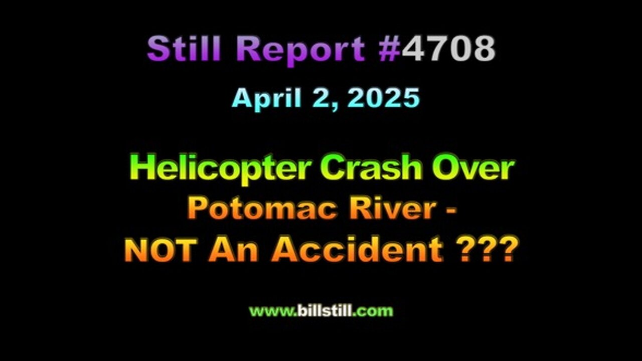 Helicopter Crash Over Potomac River - Not an Accident???, 4708