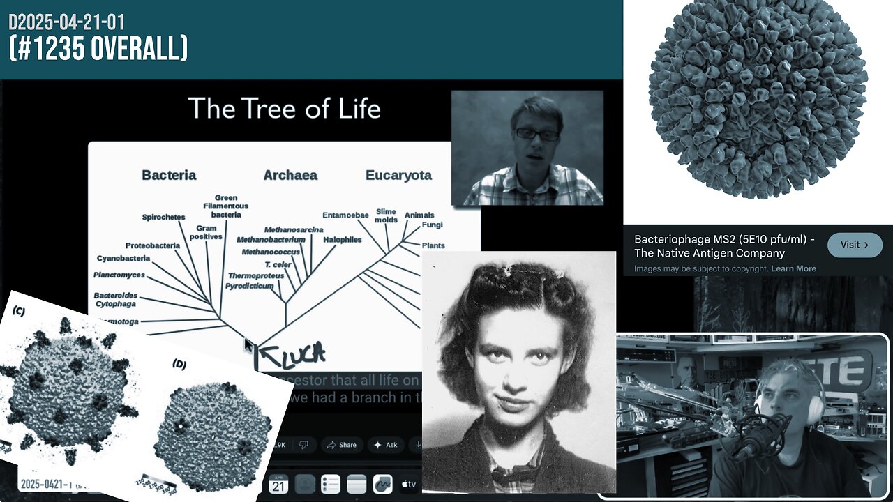 Follow Biology 101 (phages, archaea, injection, more); We get back to the Germs book (Ep 1235)