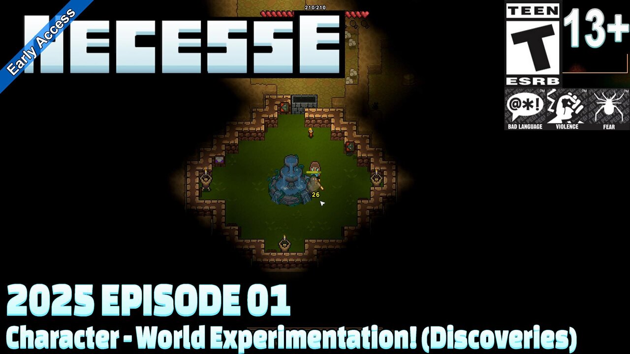 Necesse (2025 Episode 01) Character - World Experimentation! (Discoveries)