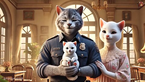 the kitten is being held hostage by a gorilla and cat dad urgently rescues it!