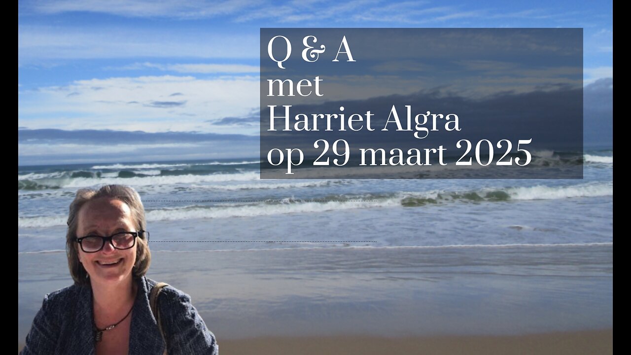 Q & A met Harriet Algra op 29 maart 2025