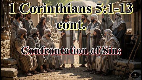 1 Corinthians 5:1-13 cont. Paul condemns the blatant sin -