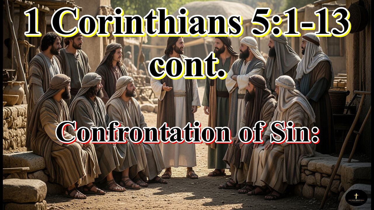 1 Corinthians 5:1-13 cont. Paul condemns the blatant sin -