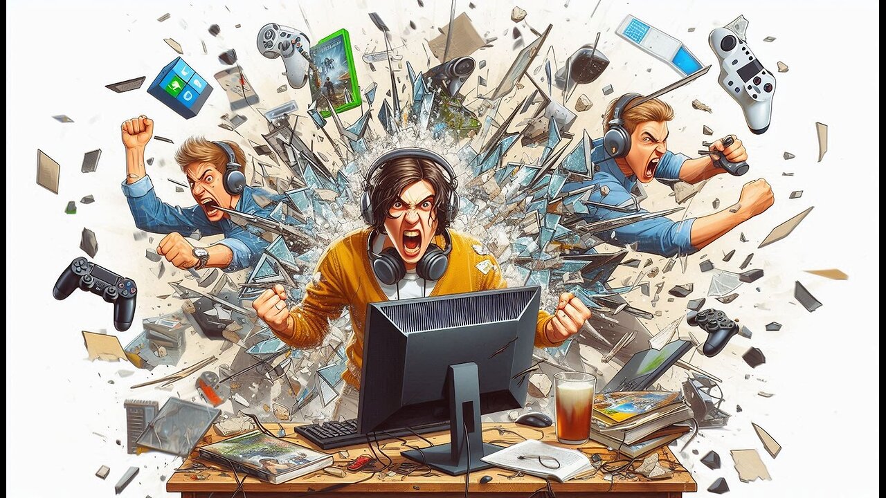 I smashed my gamer