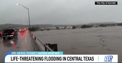 SEVERE FLASH FLOODINGS🎬💦🌊🌳🏠⚠️IN CENTRAL TEXAS💦🛣️🛻💫