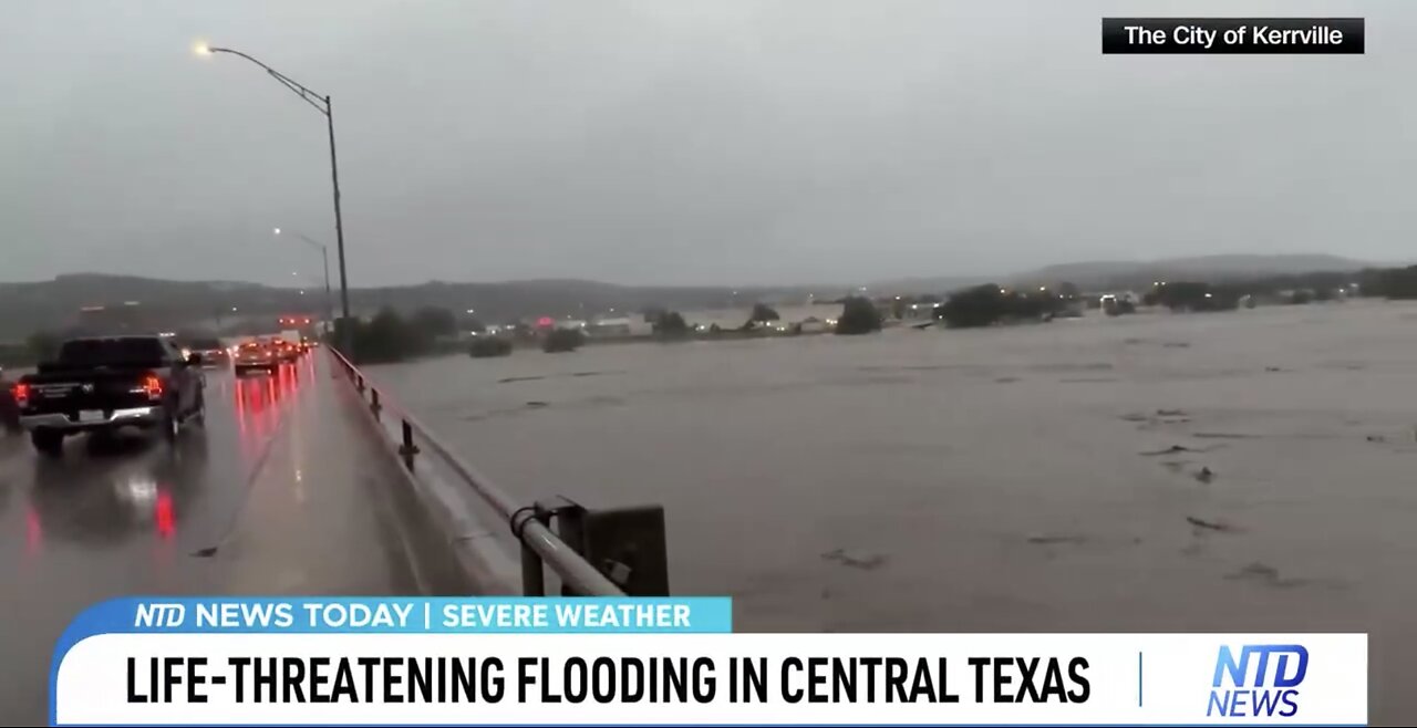 SEVERE FLASH FLOODINGS🎬💦🌊🌳🏠⚠️IN CENTRAL TEXAS💦🛣️🛻💫