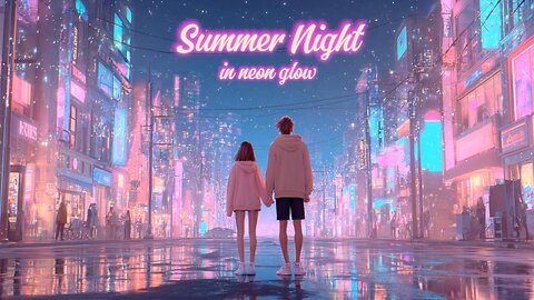 Neon Chill Playlist – Summer Night Walk, Drive, Study, Relax | City Pop Vibes