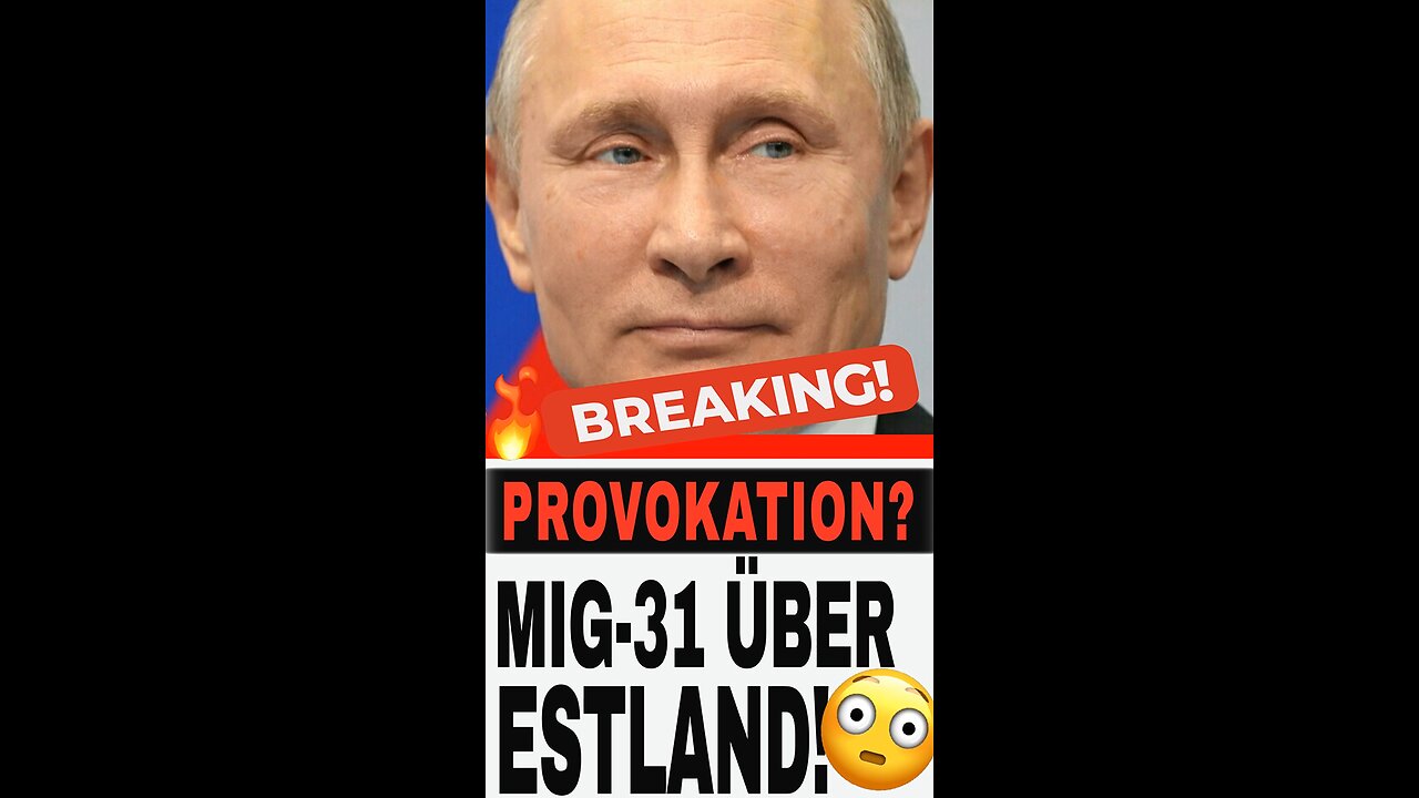 Russland provoziert Nato? – Kampfjets über Estland! 🚨