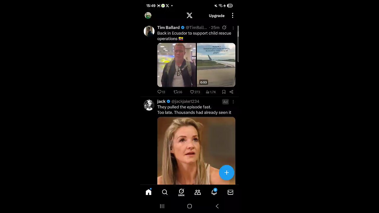 X topics 19/06/2025 Tim Ballard,autopen etc