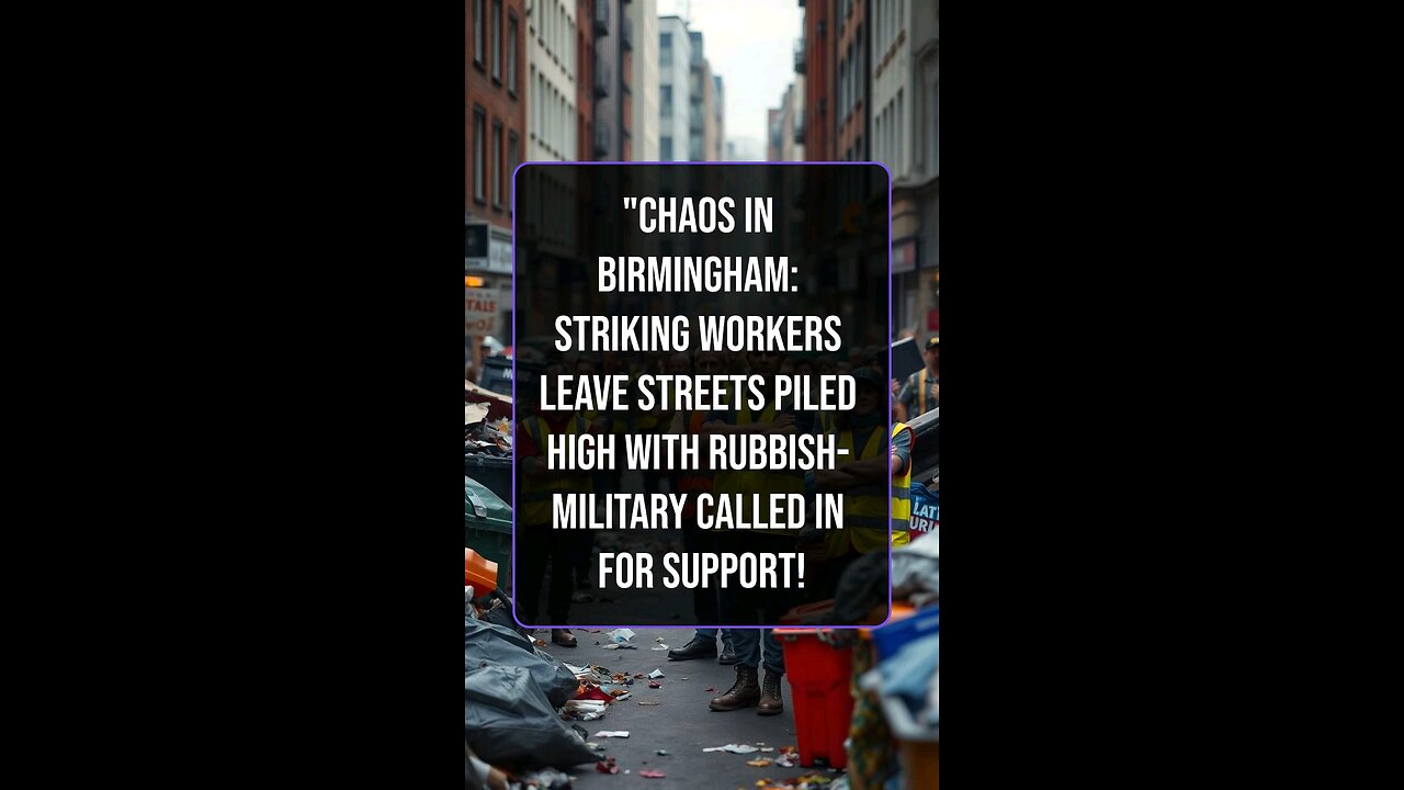 "Chaos in Birmingham: Leave Streets Piled High with Rubbish- Military Called in for Support!