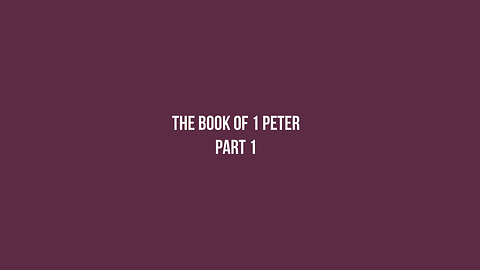 The Book of 1 Peter: Who wrote the Book?