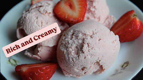 Homemade Strawberry Ice Cream 🍓 Ultra Creamy Gelato & Made with Real Eggs!