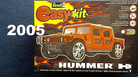 UNBOXING: Revell, HUMMER H1, easy kit, 1:25 Scale, 85-1938, 2005