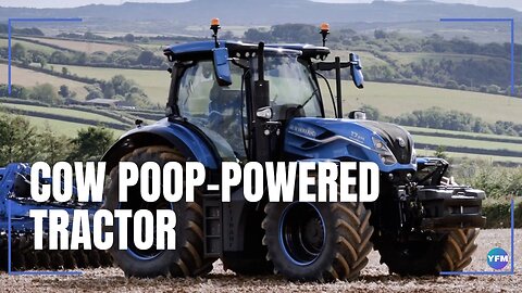 Cow poop-powered tractor