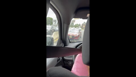 Crazy lady driving on the wrong side