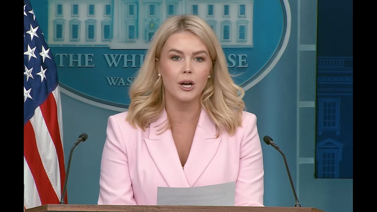 LIVE: Trump Press Secretary Karoline Leavitt Holds Press Conference at White House...